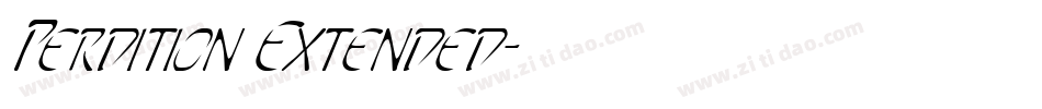 Perdition Extended字体转换